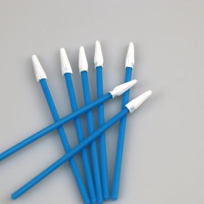China Mini Pointed Sharp Head Dustless Disposable Cleanroom Polyester Swab for sale