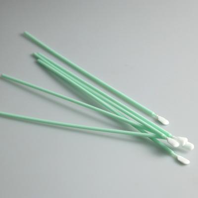 China China Supplier Extra Long Handle Cleanroom Lint Free Round Dacron Tip Polyester Swab for sale