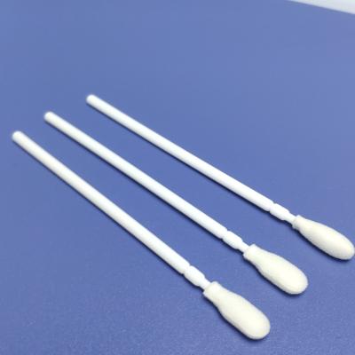 China No Fluorescence 10cm Foam Tip Oral Specimen Collection Swabs for sale