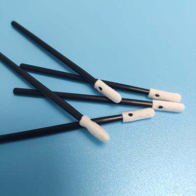 China OEM Lint Free 70mm Foam Tipped Cleaning Swabs With PP Handle for sale