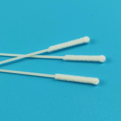 China 15cm Nylon Flocked Nasal Sample Cdc Nasopharyngeal Swab ABS Stick Sterile for sale