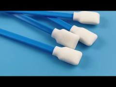 Rectangle Flat Blue Foam Cleaning Swabs Enabling Fast Absorption Of Contaminants