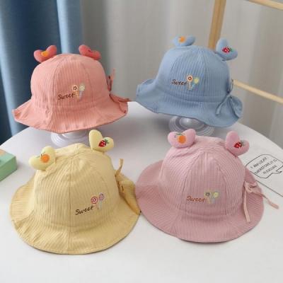 China Sombrero de Hat Love Basin del pescador de los niños lindos y dulces con el arco para el bebé en venta