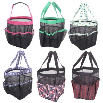 China Multifunctional Mesh Bag 8 Pockets Swimming Beach Bag Travel Toiletry Bag For Family for sale