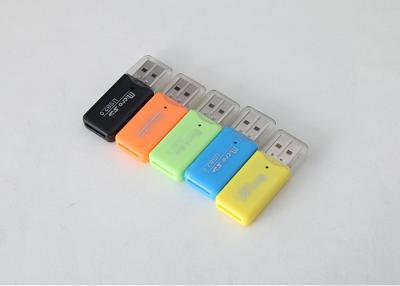 China 4.8 X 2 X 0.6cm Portable Card Reader USB 2.0 For SD SDHC Memory Card 2gb 4gb 8gb for sale
