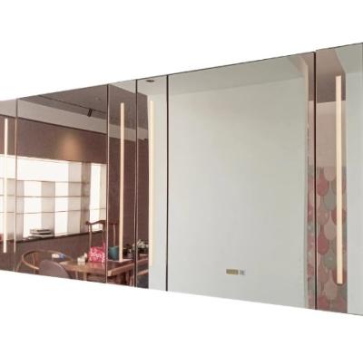 China Wholesale Manufacturers Intelligent Bathroom Mirror Doors Simple Anti Fog LED Length Optional  Aluminum Alloy Mirror for sale