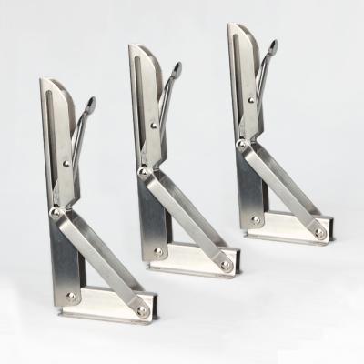 China 250mm Triangle Iron Folding Shelf Brackets For Furniture Industry for sale