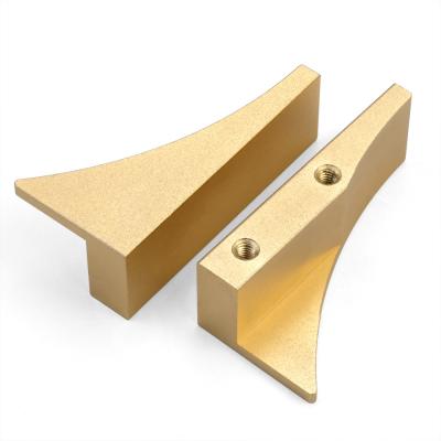 China Modern Four Star Golden Aluminum Cupboard Door Handles For Decoration for sale
