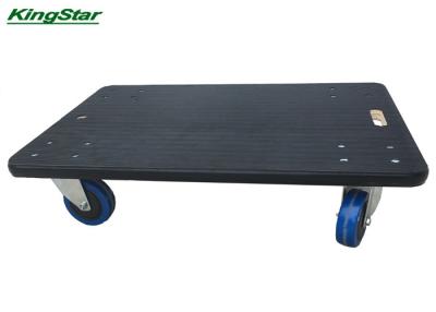China Anti Slip Rubber Matted Plywood Small Furniture Dolly Pu Caster 450kg Capacity for sale