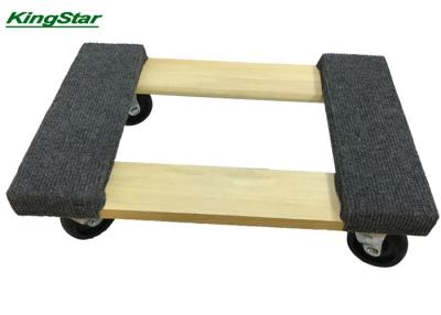 China Hard Wood Heavy Duty Furniture Dolly , Furniture Appliance Dolly 800lb OEM for sale