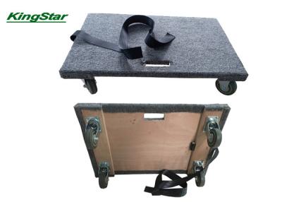 China Four Wheel Carpeted Moving Dolly , Lighttweight Office Dolly Moving Cart for sale
