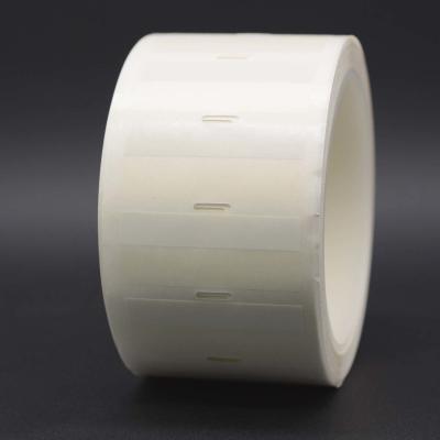 China 48x20-9mm Cable Adhesive Label 1mil White Matte Translucent Water Resistant Vinyl Cable Label for sale