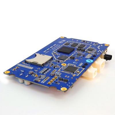 China 4 Layer Prototype Pcb Fabrication Assembly 1.6mm FR4 Blue Soldermask HASL for sale