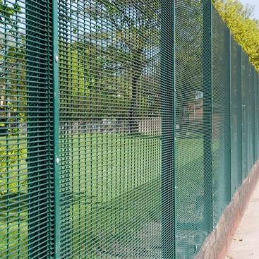 Close-up View of 358 Anti-Climb Fence Mesh Pattern