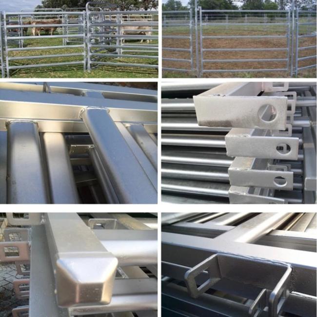 Hot dipped galvanized steel farm fencing panel for livestock containment
