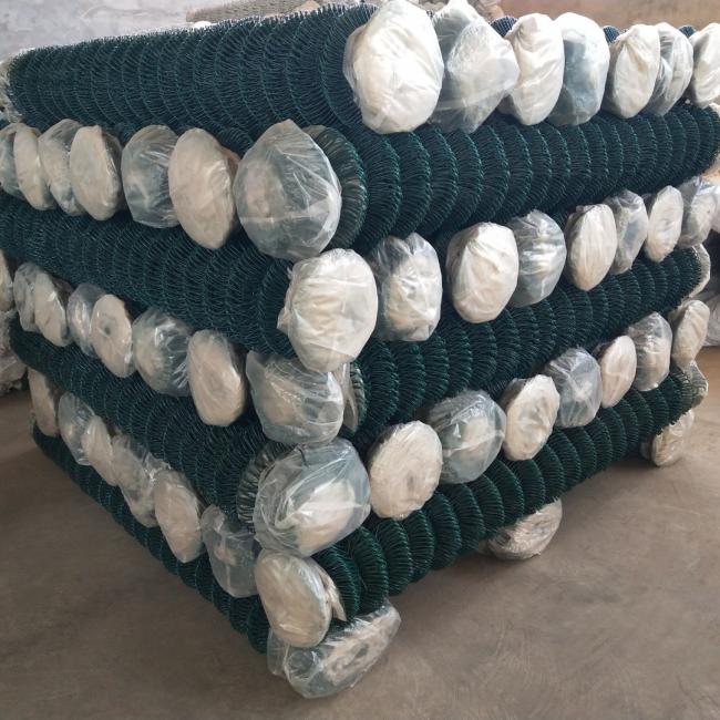 Close-up View of Chain Link Mesh Structure