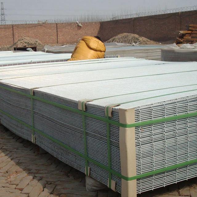 Close-up view of 358 Security Fence mesh with powder coated surface treatment