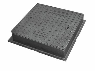 China Waterproof Square Double Sealed Manhole Cover And Frame Cast Ductile Iron for sale