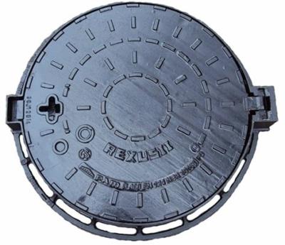China Lockable Ductile Iron Manhole Cover Sewer Main Hole Cover For Road Drainage for sale