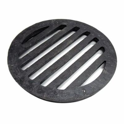 China Round Cast Iron Manhole Cover Floor Drain Grates Cover Gully Grids Round Bar Grates And Strainer for sale