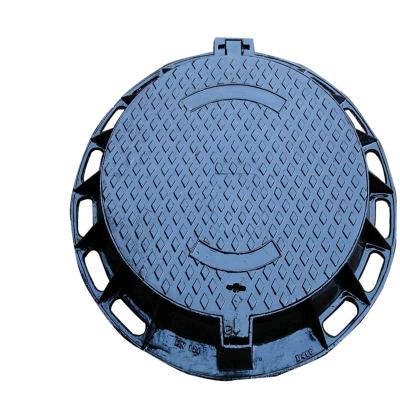 China EN124 D400 Ductile Iron Manhole Cover / Sand Casting Round Manhole Covers for sale