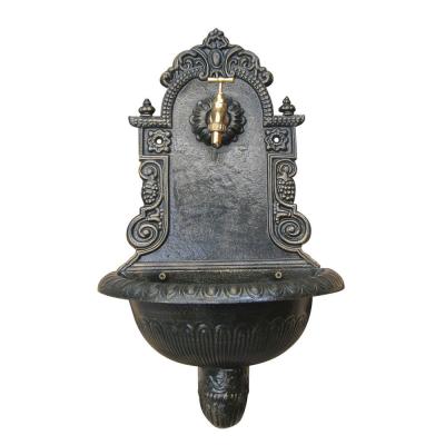 China Garden Decoration Cast Iron Wall Fountain Antique Imitation Environment Friendly for sale