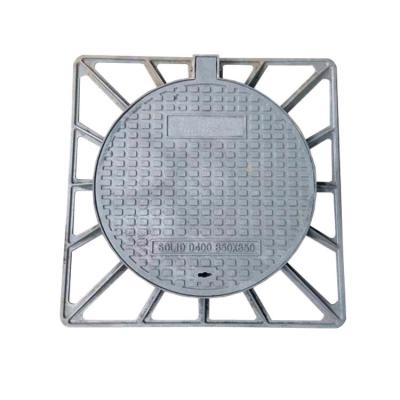 China BS EN124 Cast Ductile Iron Manhole Cover GGG500-7 With Frame For Construction for sale