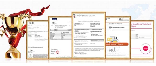 Company certifications