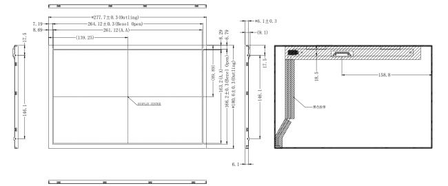 Wide Teperature LCD custom 12.1 inch lvds lcd display 1280x800 IPS 500nits industrial grade lcd display 0