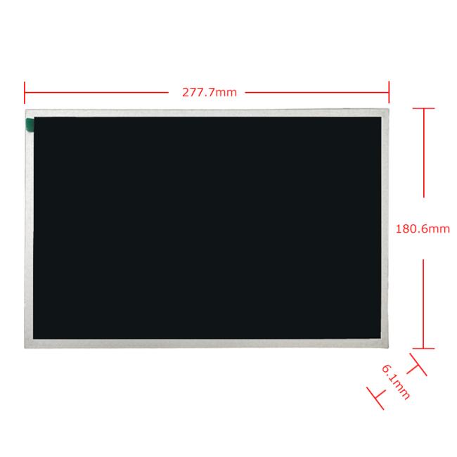 Wide Teperature LCD custom 12.1 inch lvds lcd display 1280x800 IPS 500nits industrial grade lcd display 1