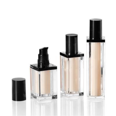 China 30ml Foundation Container 100ml Square Cosmetic Acrylic Lotion Bottle for sale