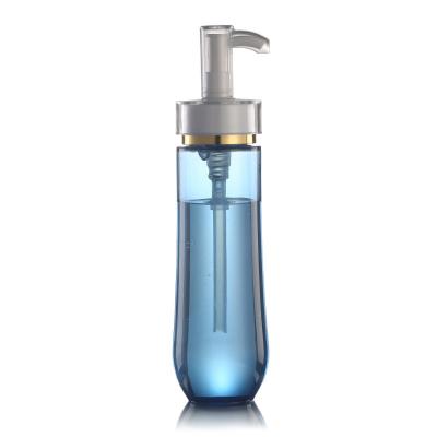 China 180ml Popular PETG Unique Clear Plastic Cosmetic Bottle for Cleaning Oil for sale