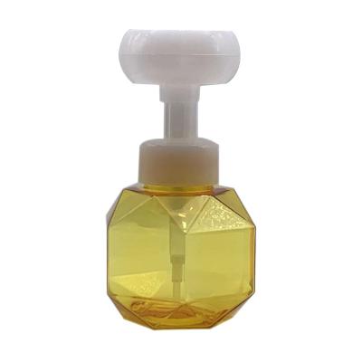 China Yellow Empty PETG Foam Pump Bottle 300ml For Liquid Soap for sale