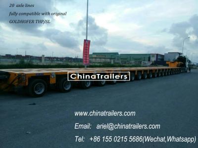 China Goldhofer THP/SL hydraulic modular trailers for sale