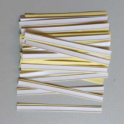 China bag tin tie with adhesive for sale