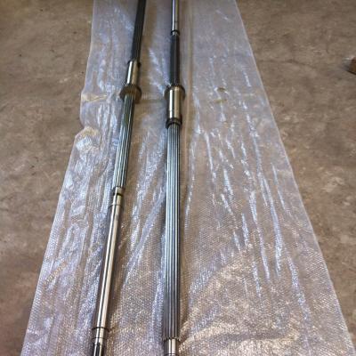 China Gear machinery shaft precision holes shaft GROB spline gear shaft worm shafts for sale