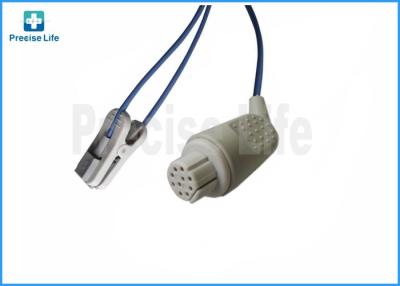 中国 Datex OXY-E4-N SpO2 センサーの円形の 10 ピン コネクタが付いている大人の耳クリップ 販売のため
