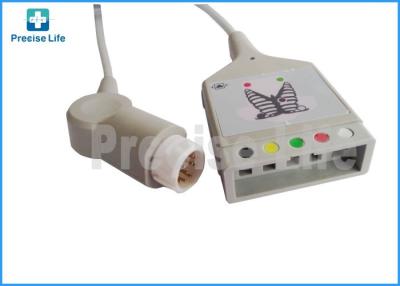 China Alrededor 12 del conector pin M1520A ECG supervisan piezas médicas de las ventajas del cable 5 en venta