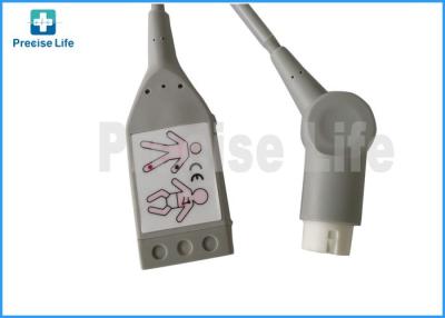 China 3 lead Hospital Ph Patient monitor M1500A ECG Monitor Cable  with 12 connector for sale