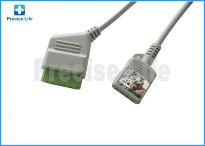 China Rectange 12 pin to 8 pin 6 lead ECG Monitor Cable Nihon Kohden JC-906P for sale