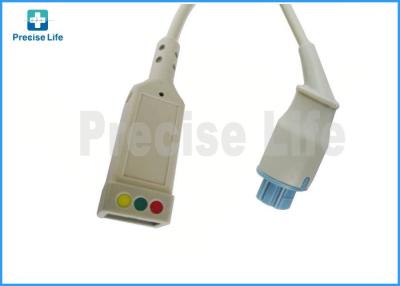 China Datex-Ohmeda 545307 ECG trunk cable 3 leads Round 10 pin AHA/IEC color code for sale