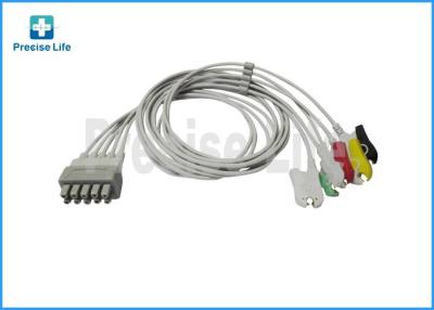 China Drager 5956466 ECG trunk cable , Dual pin connector 5 lead ECG Cable for sale