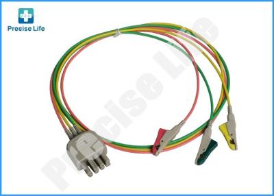 China Nihon Kohden BR-903P ECG Lead Wire TPU 0.5m ECG Cable With Clip for sale