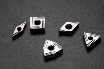 China Low Cutting Force Pvd Coated Inserts / Perfect Surface CNC Turning Tool Inserts for sale