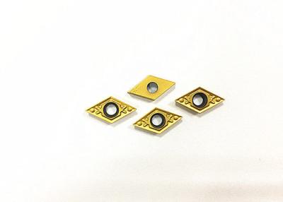 中国 CNC回転用具のサーメットの回転挿入物黄色い色の酸化抵抗 販売のため