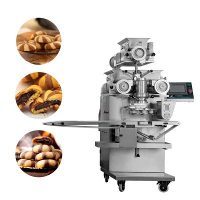 China 2KW 150g Double Color Cookie Machine Industrial Cookie Press With Three Hopper for sale