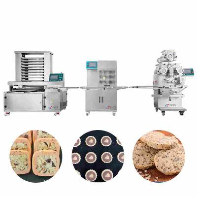 China SUS Cookie Encrusting Machine PLC Biscuit Manufacturing Equipment for sale