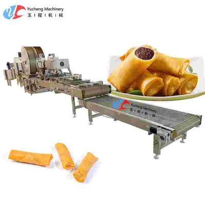 China 220V 50Hz Automatic Spring Roll Machine OEM Lumpia Rolling Machine for sale