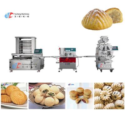 China CE Maamoul Making Machine Automatically Form Fill Encrust For Bakery Snack Production for sale