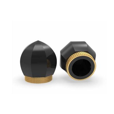 China Noble And Elegant Light Gold Zamak Perfume Caps Using Various Brand for sale